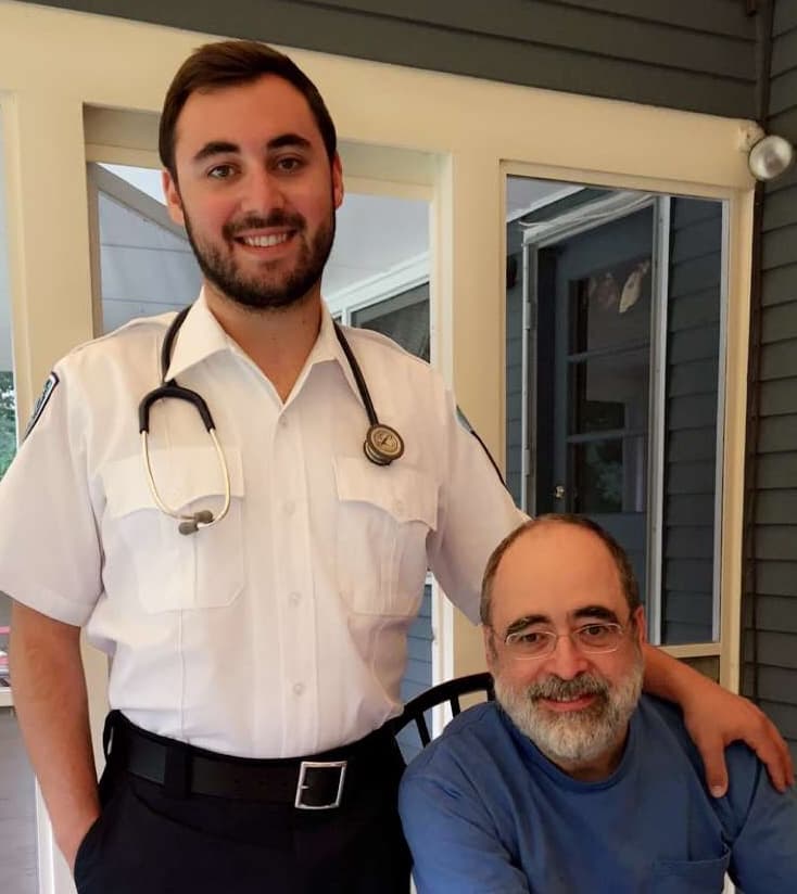 Anthony Saltarelli as an EMT